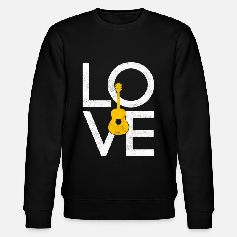 Gitarre - Stanley/Stella Unisex Bio-Sweatshirt CHANGER  - Schwarz