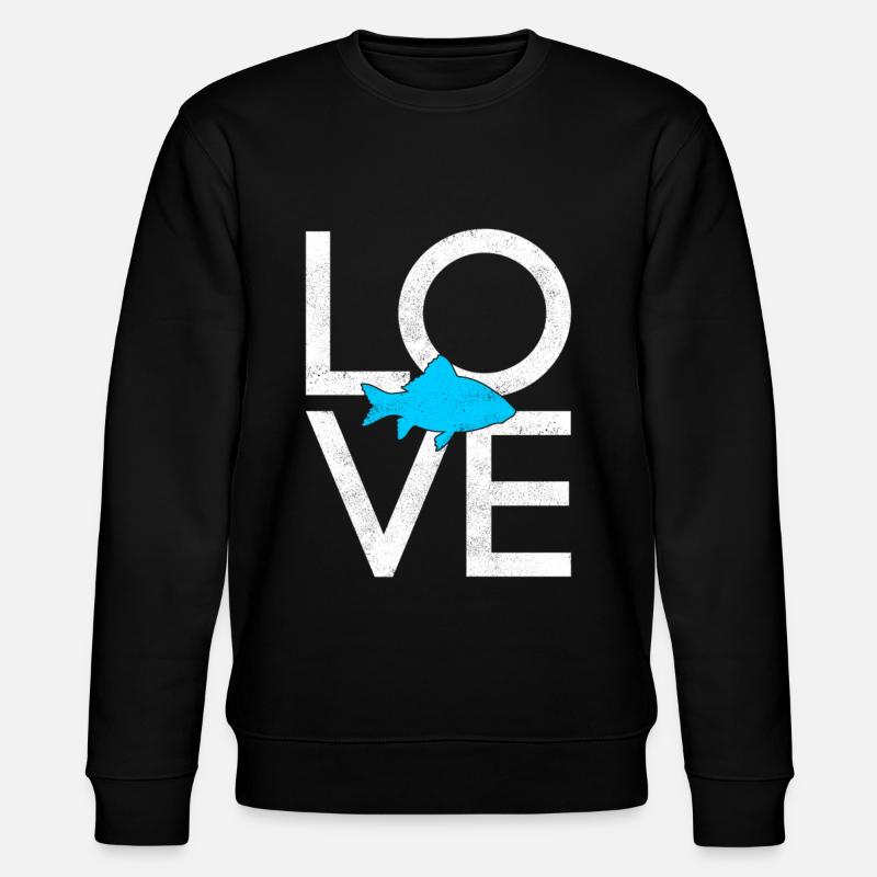 Fish - Stanley/Stella CHANGER Unisex Organic Sweatshirt - black