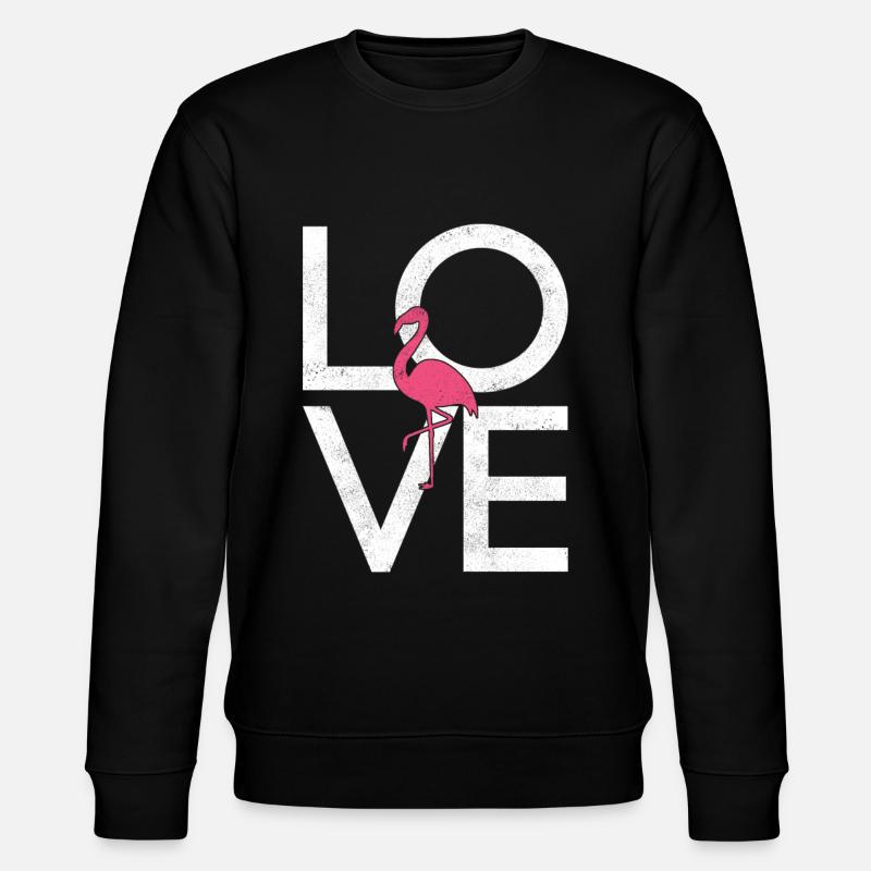 Flamingo - Stanley/Stella CHANGER Unisex Organic Sweatshirt - black