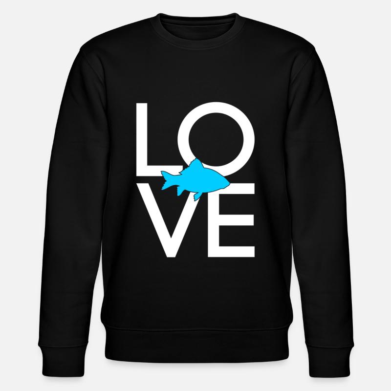 Fish - Stanley/Stella CHANGER Unisex Organic Sweatshirt - black
