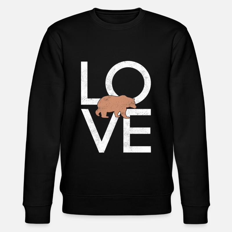 Bear - Stanley/Stella CHANGER Unisex Organic Sweatshirt - black