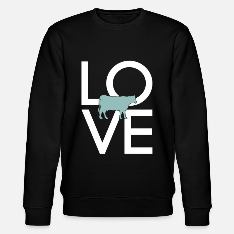 Cow - Stanley/Stella CHANGER Unisex Organic Sweatshirt - black