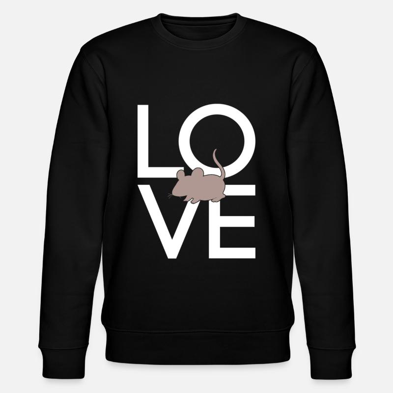 Mouse - Stanley/Stella CHANGER Unisex Organic Sweatshirt - black