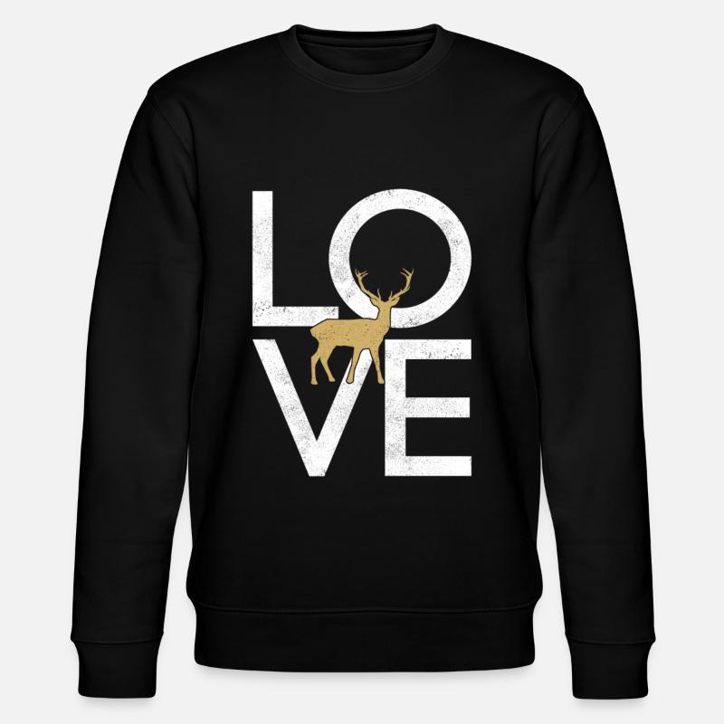 Hirsch - Stanley/Stella Unisex Bio-Sweatshirt CHANGER  - Schwarz