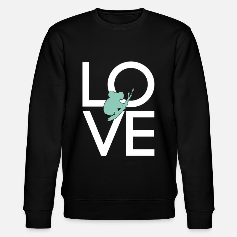 Koala - Stanley/Stella Unisex Bio-Sweatshirt CHANGER  - Schwarz