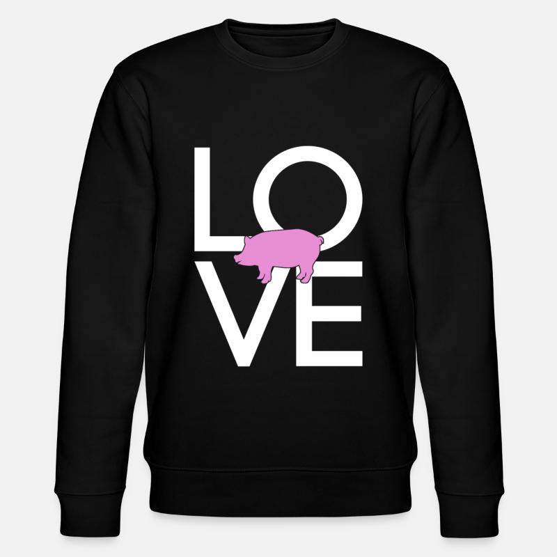 Pig - Stanley/Stella CHANGER Unisex Organic Sweatshirt - black