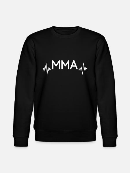 mma heartbeat - Stanley/Stella CHANGER Unisex Organic Sweatshirt - black