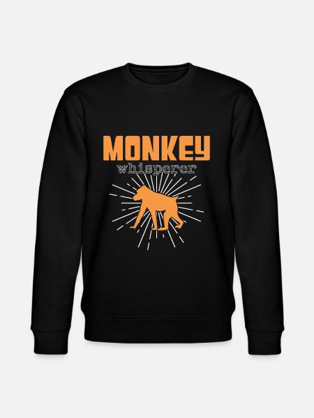 Monkey Whisperer - Stanley/Stella CHANGER Unisex Organic Sweatshirt - black