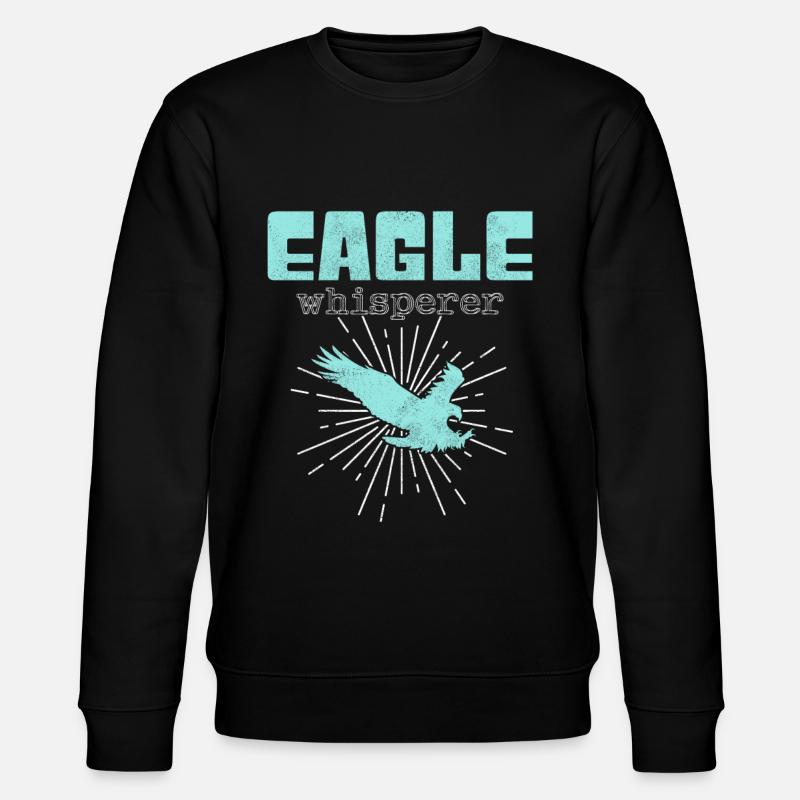 Eagle Whisperer - Stanley/Stella CHANGER Unisex Organic Sweatshirt - black