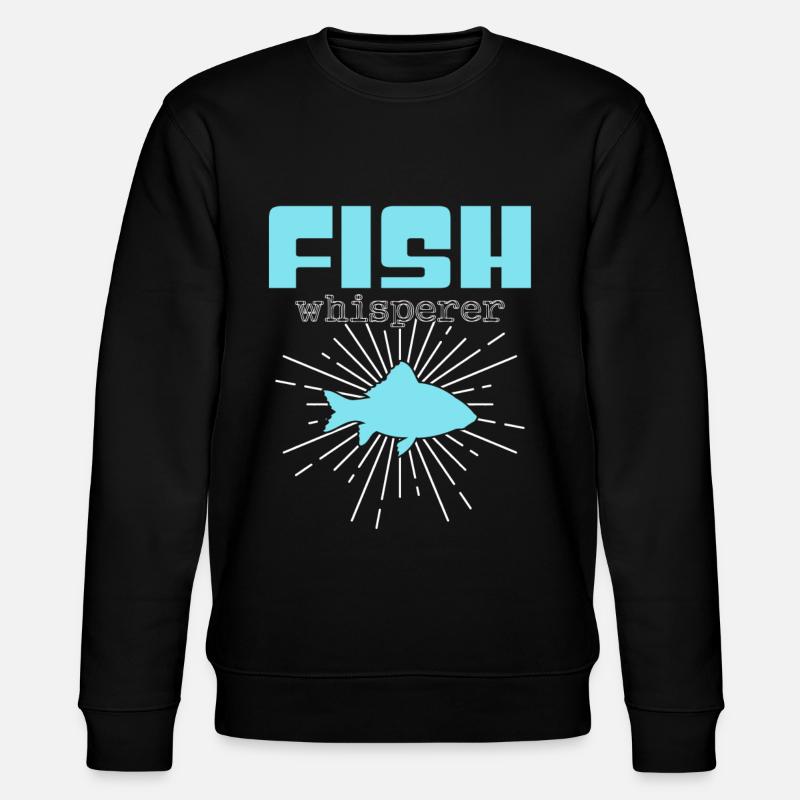 fish whisperer - Stanley/Stella Unisex Bio-Sweatshirt CHANGER - Schwarz