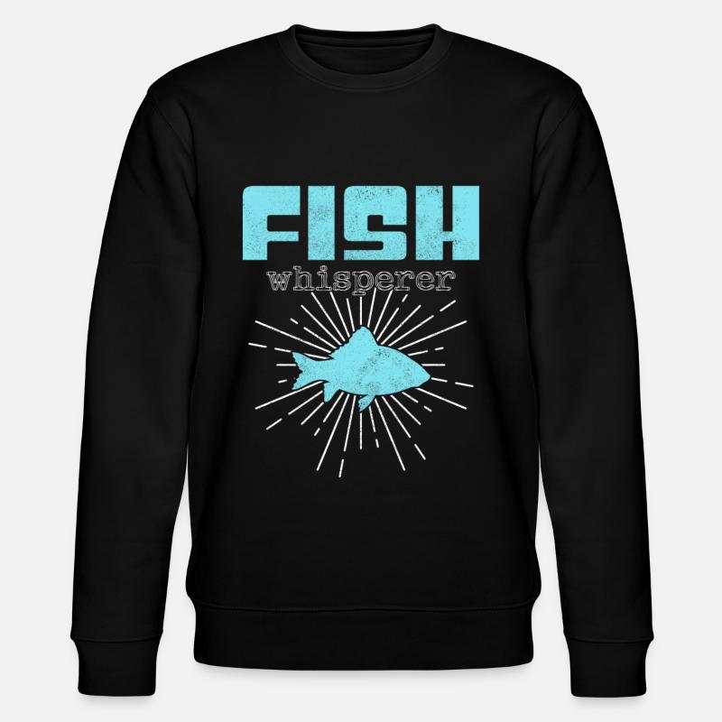 fish whisperer - Stanley/Stella Unisex Bio-Sweatshirt CHANGER  - Schwarz
