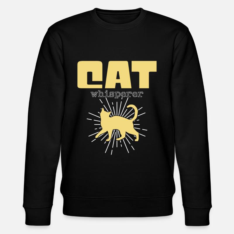 Cat Whisperer - Stanley/Stella CHANGER Unisex Organic Sweatshirt - black