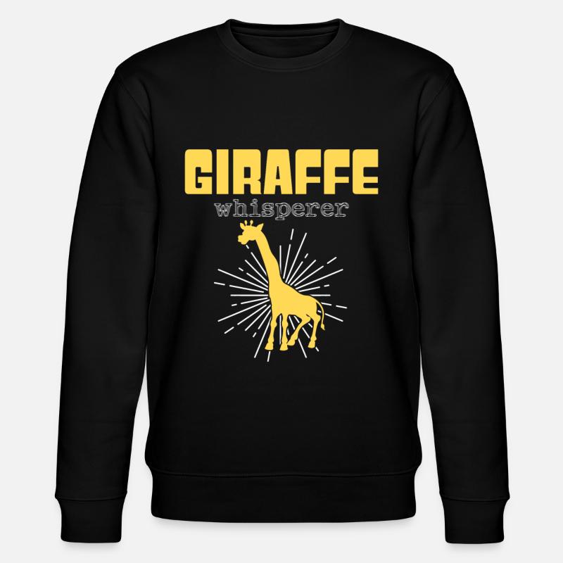 Giraffe Whisperer - Stanley/Stella CHANGER Unisex Organic Sweatshirt - black