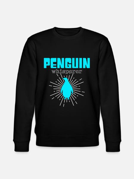 Penguin Whisperer - Stanley/Stella CHANGER Unisex Organic Sweatshirt - black