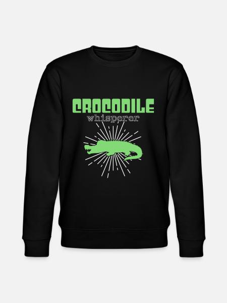 Crocodile Whisperer - Stanley/Stella CHANGER Unisex Organic Sweatshirt - black