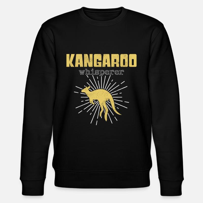 Kangaroo Whisperer - Stanley/Stella CHANGER Unisex Organic Sweatshirt - black