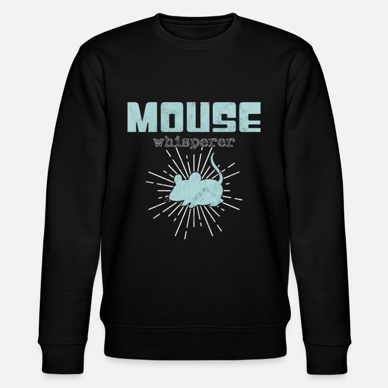 Mouse Whisperer - Stanley/Stella CHANGER Unisex Organic Sweatshirt - black