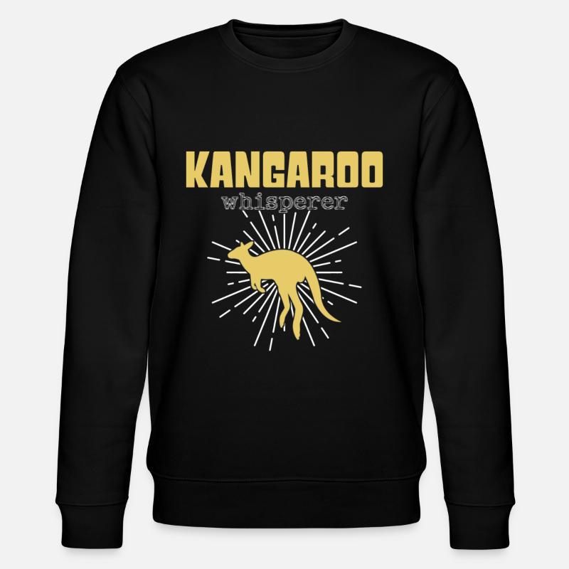 Kangaroo Whisperer - Stanley/Stella CHANGER Unisex Organic Sweatshirt - black