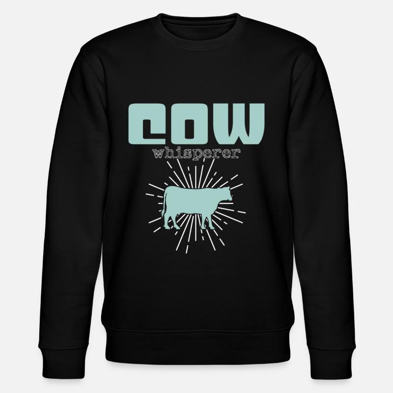 Kühe Flüsterer - Stanley/Stella Unisex Bio-Sweatshirt CHANGER - Schwarz