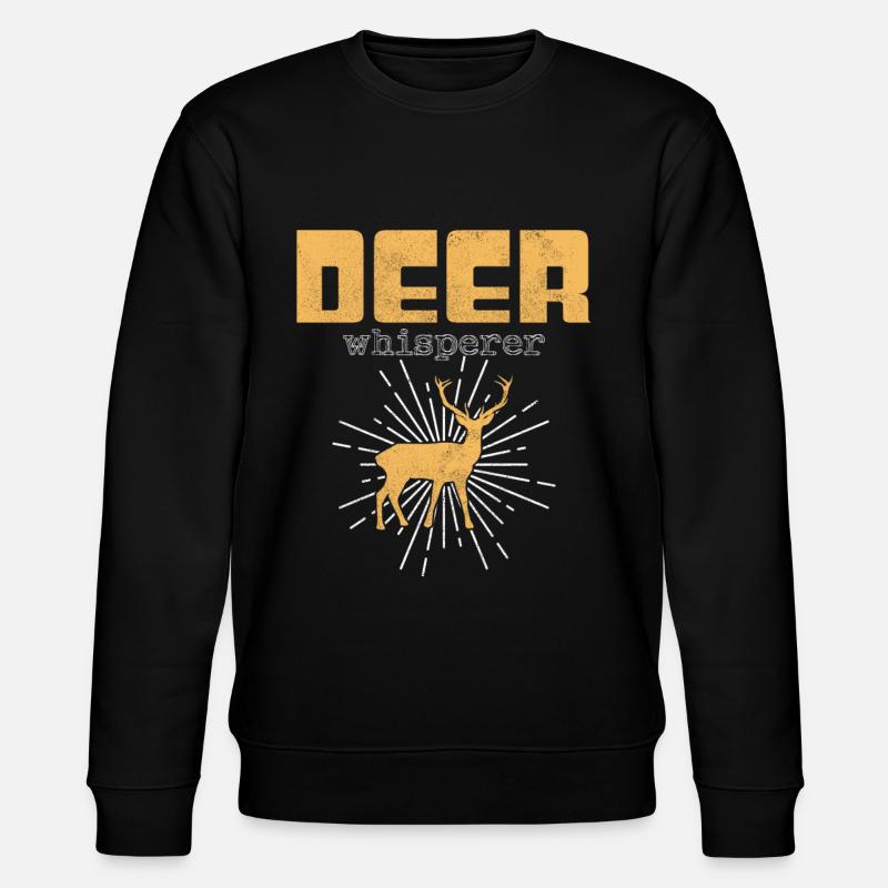 Deer Whisperer - Stanley/Stella CHANGER Unisex Organic Sweatshirt - black