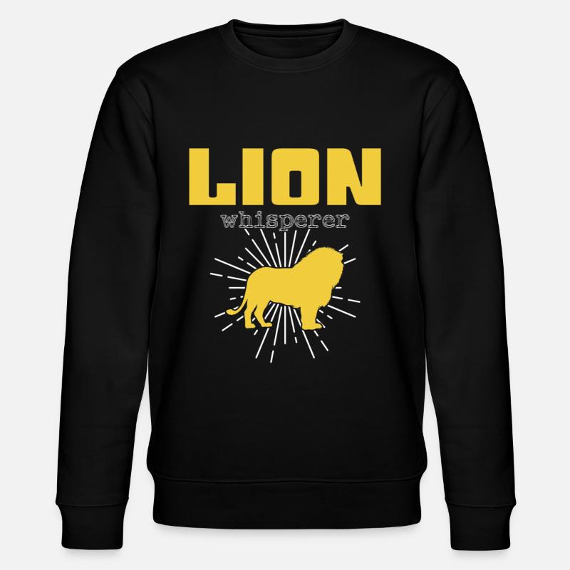 Löwen Flüsterer - Stanley/Stella Unisex Bio-Sweatshirt CHANGER - Schwarz