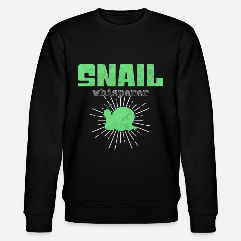 Schnecken Flüsterer - Stanley/Stella Unisex Bio-Sweatshirt CHANGER  - Schwarz