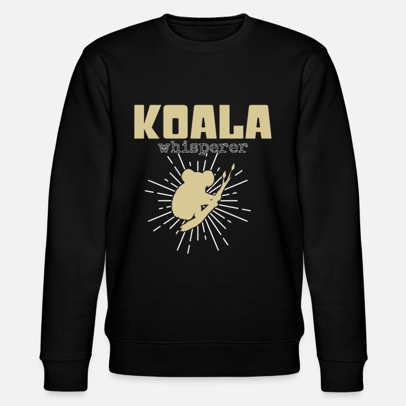 Koala Whisperer - Stanley/Stella CHANGER Unisex Organic Sweatshirt - black