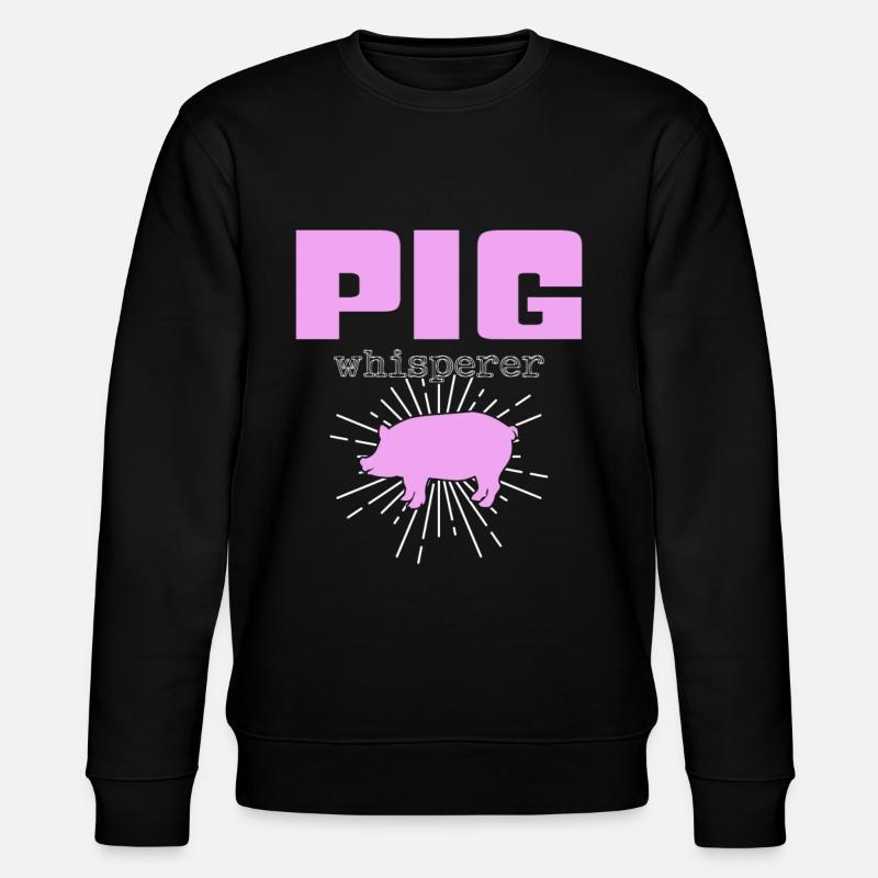 Pig Whisperer - Stanley/Stella CHANGER Unisex Organic Sweatshirt - black