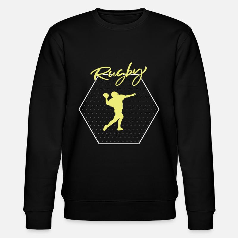 Rugby - Stanley/Stella Unisex Bio-Sweatshirt CHANGER  - Schwarz