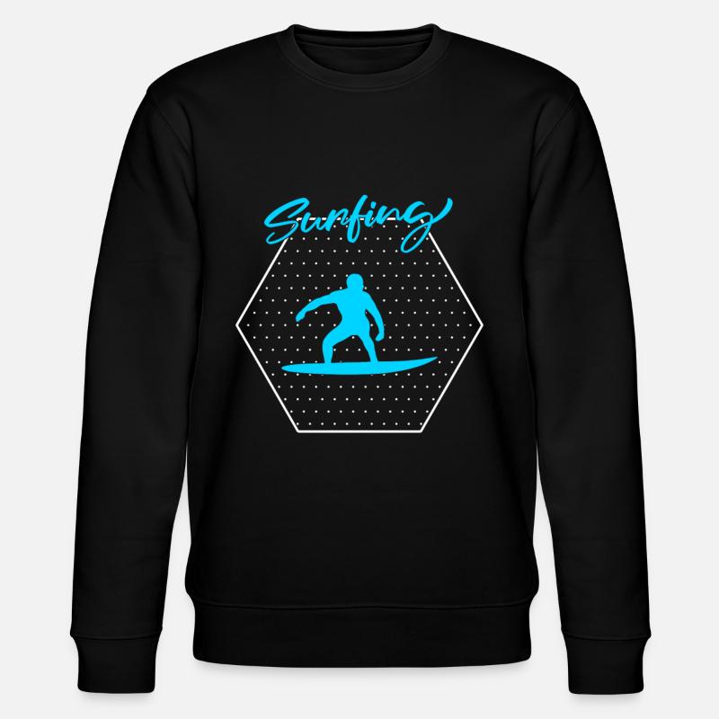Surfing - Stanley/Stella Unisex Bio-Sweatshirt CHANGER  - Schwarz
