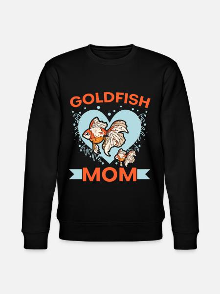 Goldfisch-Mama Unterwasser-Aquarianer Fischhaltung - Stanley/Stella Unisex Bio-Sweatshirt CHANGER  - Schwarz