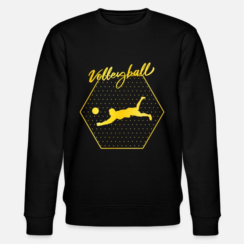 Volleyball - Stanley/Stella Unisex Bio-Sweatshirt CHANGER  - Schwarz