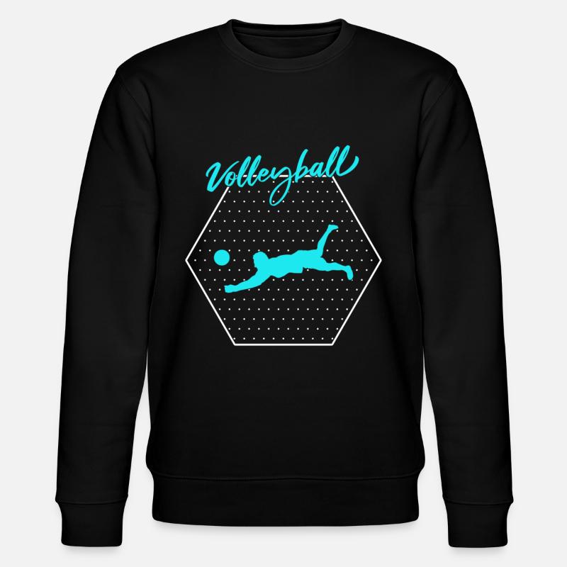 Volley-ball - Sweat bio CHANGER Stanley/Stella Unisexe - noir