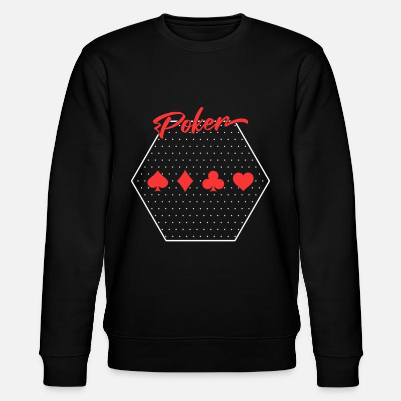 Poker - Sweat bio CHANGER Stanley/Stella Unisexe - noir