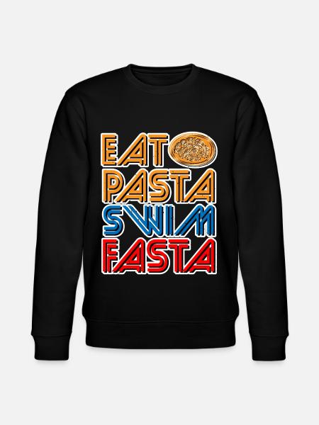 Eat Pasta Swim Fasta 13 - Stanley/Stella CHANGER Unisex Organic Sweatshirt - black