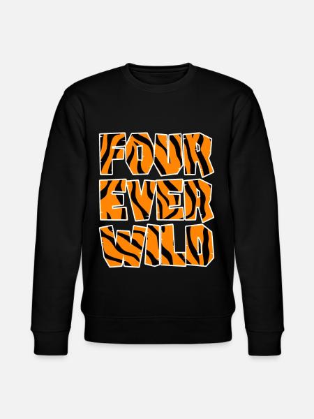 Four Ever Wild 31 - Stanley/Stella Unisex Bio-Sweatshirt CHANGER  - Schwarz