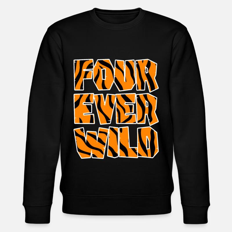 Four Ever Wild 31 - Stanley/Stella Unisex Bio-Sweatshirt CHANGER  - Schwarz