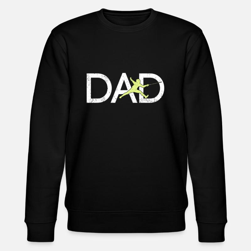 Fechten Papa - Stanley/Stella Unisex Bio-Sweatshirt CHANGER  - Schwarz