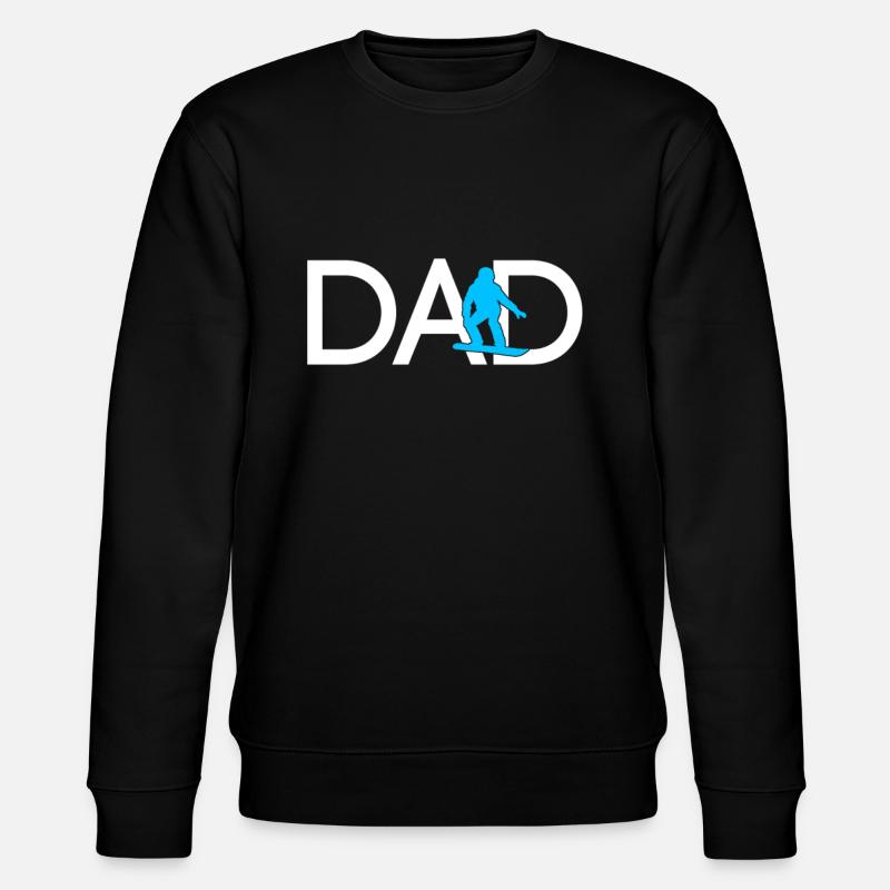 Snowboarding Dad - Stanley/Stella CHANGER Unisex Organic Sweatshirt - black