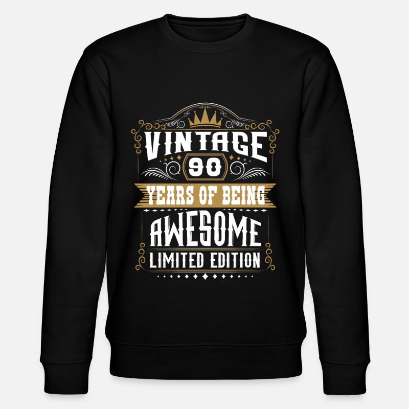 90 ans d’être génial 90 anniversaire 90 ans - Sweat bio CHANGER Stanley/Stella Unisexe - noir