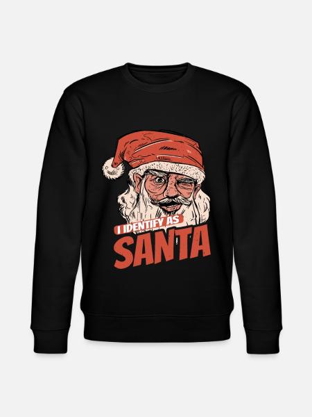 I Identify As Santa 10 - Stanley/Stella CHANGER Unisex Organic Sweatshirt - black