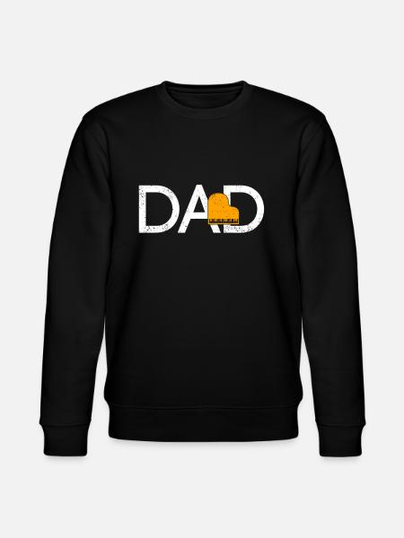 Klavier Papa - Stanley/Stella Unisex Bio-Sweatshirt CHANGER  - Schwarz