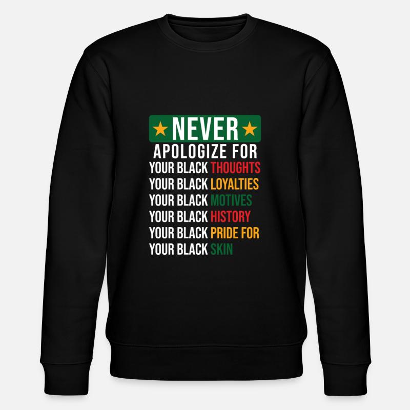 Histoire des Noirs - Sweat bio CHANGER Stanley/Stella Unisexe - noir