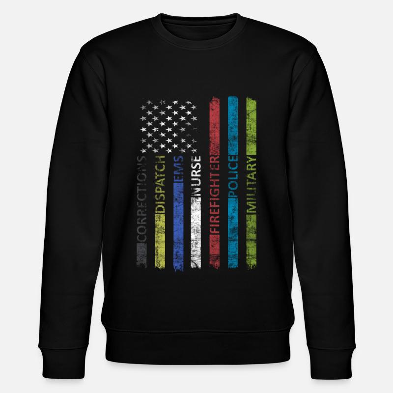Drapeau américain - Patriotique - Sweat bio CHANGER Stanley/Stella Unisexe - noir