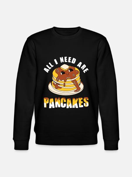 All I need are pancakes - Stanley/Stella CHANGER Unisex Organic Sweatshirt - black