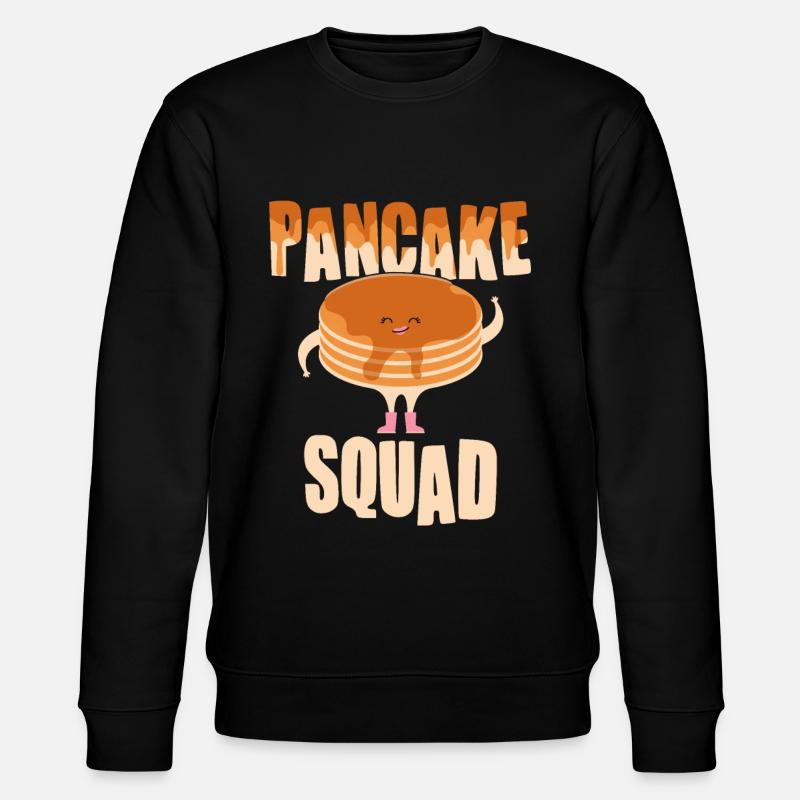 Baking Pancakes - Funny Pancakes - Stanley/Stella CHANGER Unisex Organic Sweatshirt - black