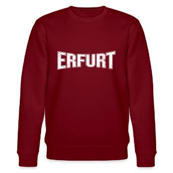 Erfurt - Stanley/Stella Unisex Bio-Sweatshirt CHANGER  - Burgunderrot - Vorne - Nik (191cm) & Marisol (170cm)