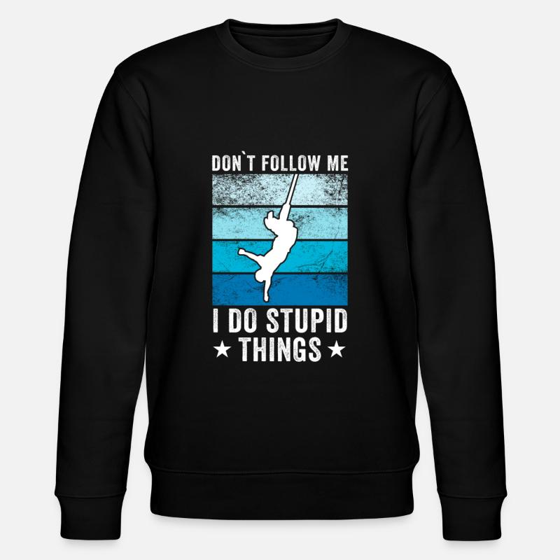 Bungee Jumping - Stanley/Stella Unisex Bio-Sweatshirt CHANGER  - Schwarz