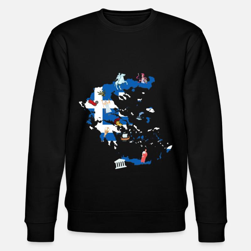 Grèce - Sweat bio CHANGER Stanley/Stella Unisexe - noir