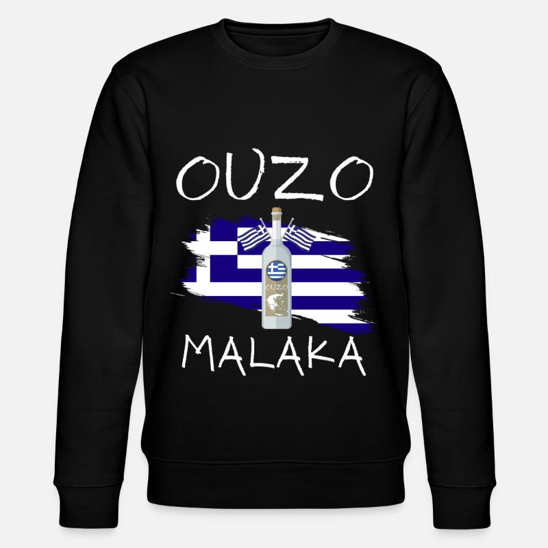 Ouzo Malaka - Stanley/Stella CHANGER Unisex Organic Sweatshirt - black